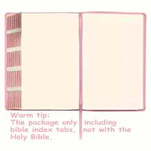 Rose Bible Tabs,80Tabs,Rose Foil-Edged Bible Index Tabs,Laminated Bible Tabs,Bible Tabs,Bible Book Tabs,Bible Labels Tabs, For Bible Tabs Study Bible Easy Navigation,Pink Rose Foil-Edged. - Pink - View 4