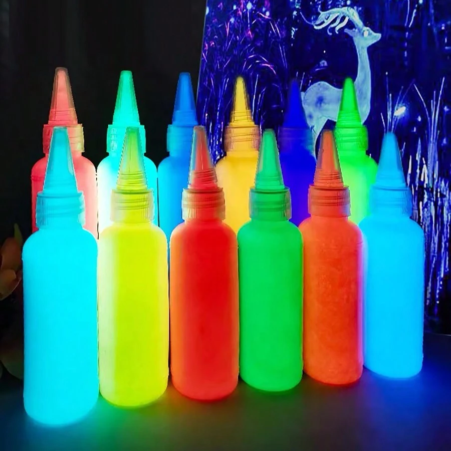 Glow In The Dark Acrylic Pigment 60ml , 1pc, GlowInTheDark Epoxy