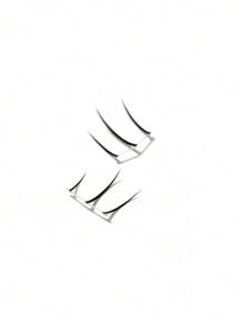 40pcs Curly Individual Eyelash Extension 6mm Mixed Lash Clusters, Natural & Soft Lengthening Wisps, Eyelashes For Double Eye Enlargement, Suitable For Daily Makeup Or Outing Party - C - View 7
