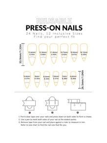 24入組時尚長尖指彩黑紅萬聖節3D萬聖節貼上式壓克力假指甲修甲套裝，可拆式全覆蓋，耐用，包括1張粘合片和1支小型美甲文件，適用於萬聖節 - 彩色 - 查看 4