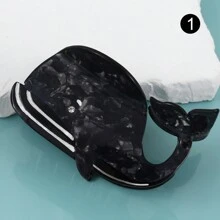 1pc Creative Whale Pattern Acetate Hair Claw Clip Non-Slip Strong Hold Jaw Clips Headwear For Women Fall Winter Hair Clip Hair Accessories For Women For Vacation Outfits Woman