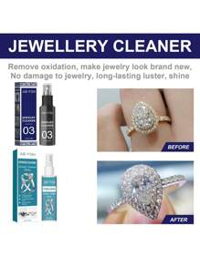 1pc (50ml/100ml) Dual-Sized Jewelry Spray Cleaning Solution For Gold Necklace, Jewelry, Watch Anti-Oxidation Cleaner - Multicolor - View 1