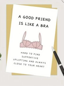 1入禮品賀卡BFF最好的朋友賀卡，有趣的生日禮物，BFF定義卡，友情生日賀卡，帶信封的生日賀卡，用於家居裝飾、房間裝飾