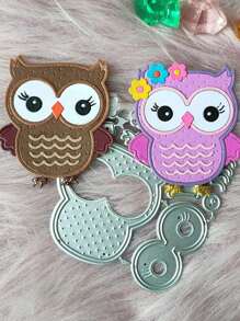 1pc Owl Design Die-Cutting Mold, Assisted Tool For DIY Journaling
