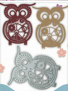 1pc Owl Design Die-Cutting Mold, Assisted Tool For DIY Journaling