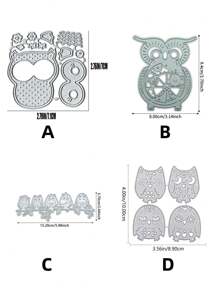 1pc Owl Design Die-Cutting Mold, Assisted Tool For DIY Journaling