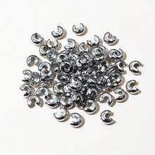 50pcs 3mm 4mm 5mm Round Covers Crimp End Beads Stopper Spacer Beads For DIY Jewelry Making Findings Supplies - Crimp Beads - View 7