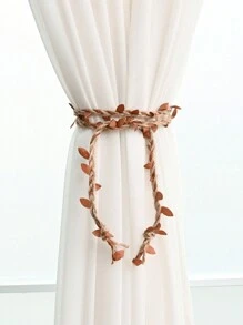 1pc Artificial Vine Window Curtain Tieback, Available In Multiple Colors Gifts Birthday Graduation - Multicolor - View 4