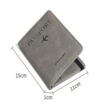 多功能护照夹 PU 皮革套，简约风格旅行钱包，带多个卡槽，旅行用品，旅行收纳袋，旅行用品，旅行钱包，护照夹，护照钱包，海滩度假包，夏季