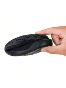 Sapatilha Aquática Antiderrapante Híbrida Neoprene Calce Fácil Pesca Ciclismo - Verde - Visão 3