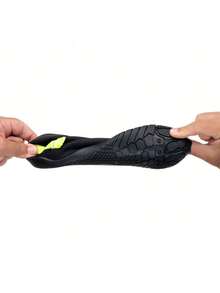 Sapatilha Aquática Antiderrapante Híbrida Neoprene Calce Fácil Pesca Ciclismo - Verde - Visão 4