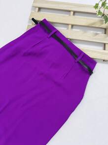 Women Skirts - Rose Red - View 6