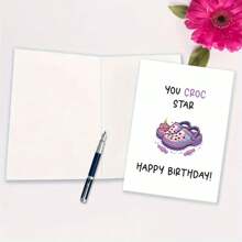 Funny Greeting Card / Funny Sayings/HAPPY BIRTHDAY!Thick  Paper + Envelope - Red - View 4