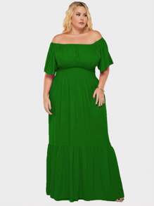 Plus Size Dresses - 綠色 - 查看 4