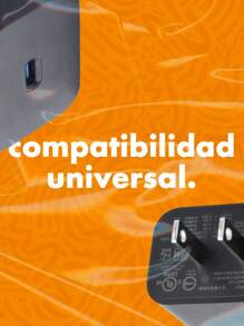 Cargador Moto Tipo C De Pared Con Cable Carga Turbo Negro - Negro - Ver 6