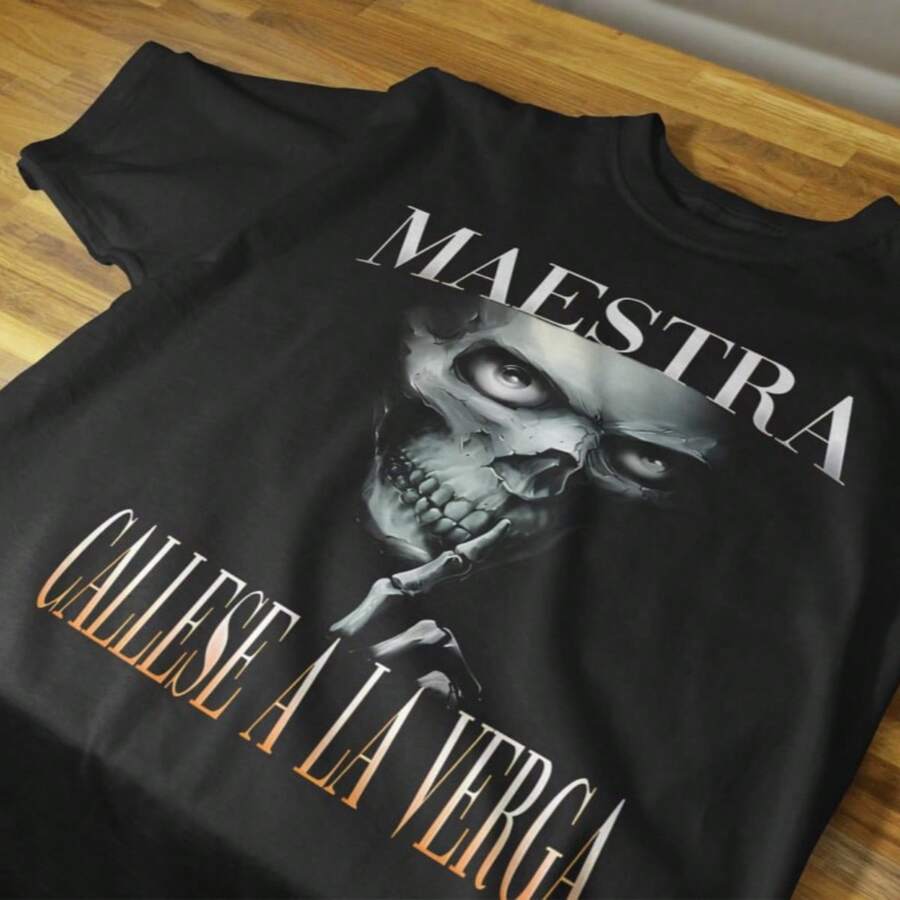 PLAYERA CAMISETA MEMES CALAVERA GYM Y URBAN CALAVERAS CHIDAS 23 - Negro - Ver 1