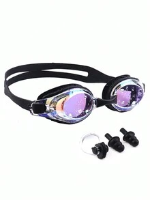Bộ 4 món gồm kính bơi, nút bịt tai và kẹp mũi. - màu đen - Xem 6