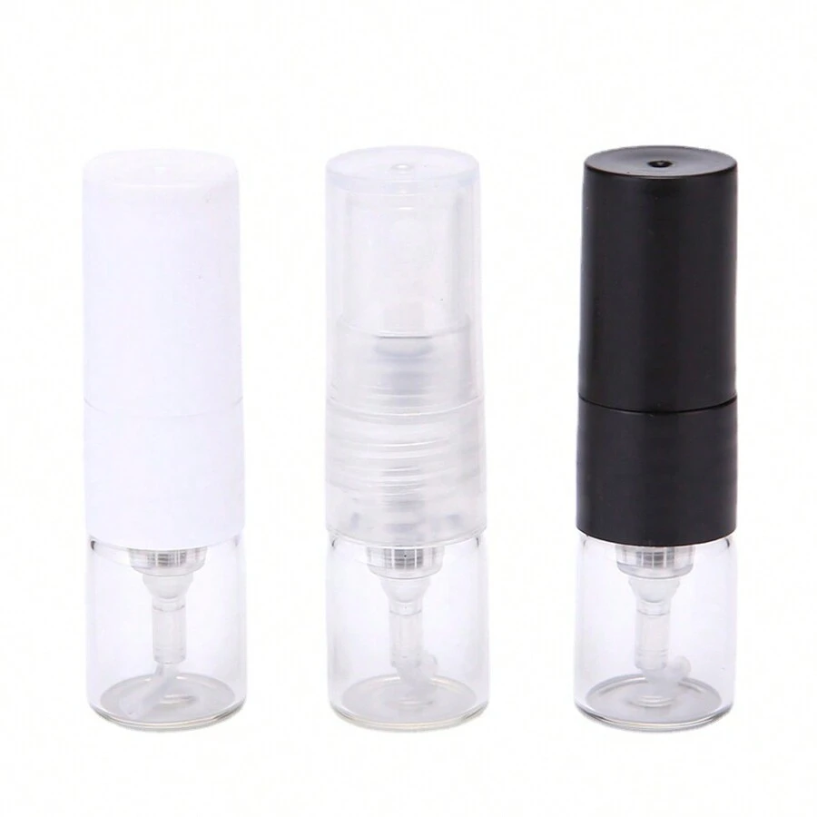 10pcs Glass Perfume Decanting Bottles, 1ml Portable High-End Refillable Fine Mist Spray Atomizer - Bottle - View 1