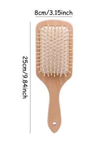 1 PIEZA Peine de madera de estilo minimalista para masaje en los meridianos, cepillo de cabello exquisito y antiestatico para el hogar, sin daño al cabelludo, peine con bolsa de aire apto para hombres y mujeres peines peine pelo cepillo pelo de peines cepillo pelo - Multicolor - Ver 9