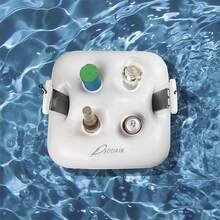 1 pièce Porte-gobelet gonflable, plateau de gobelet flottant en PVC avec quatre trous pour rassemblement de fête de piscine - Multicolore - Voir 1