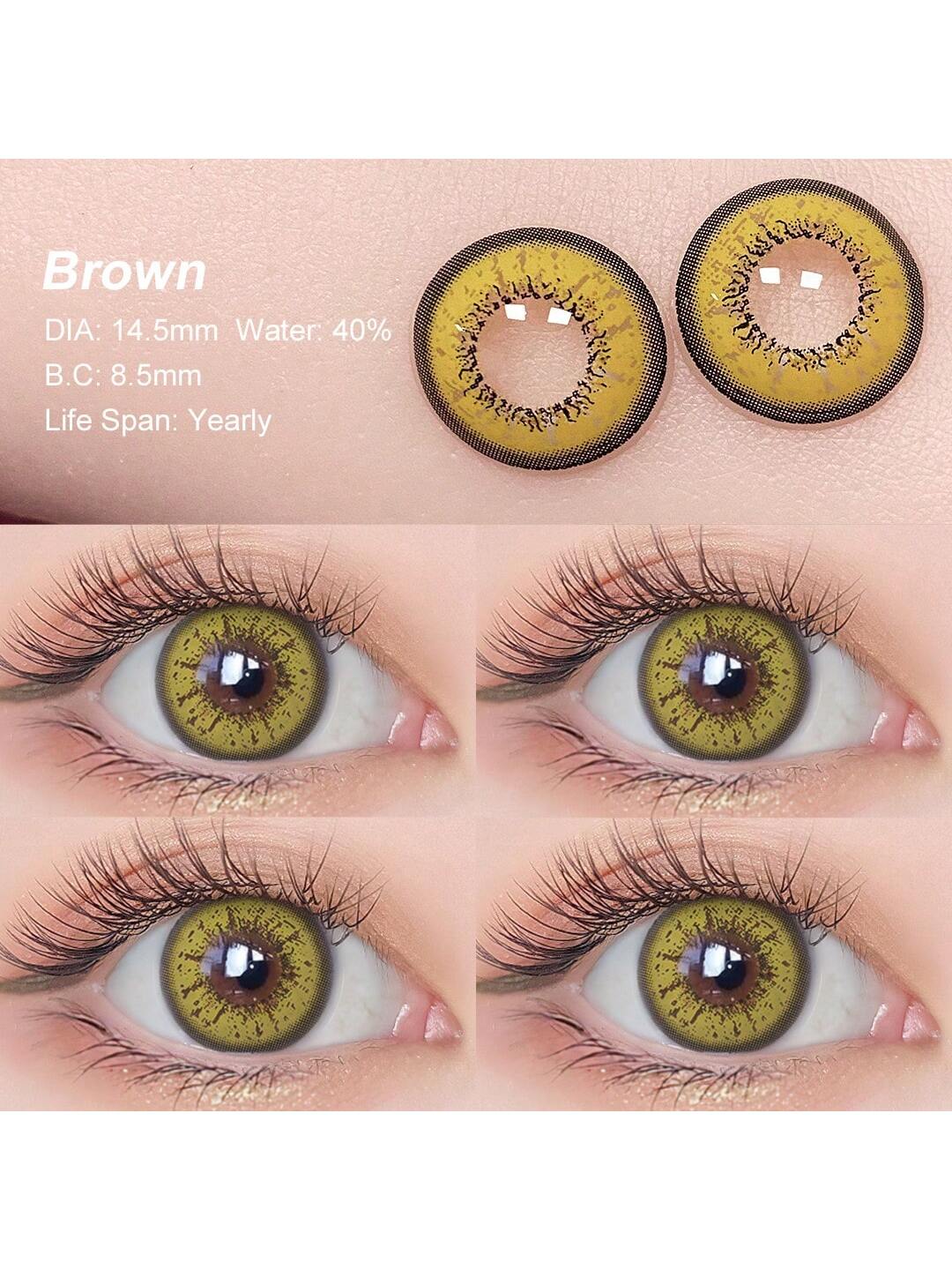 Magister Colored Contact Lenses 1 Pair/ 2 Pcs Yearly Disposable 14.5mm