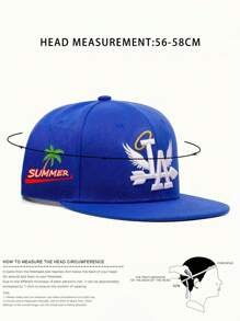 2024 New Letter Wing Pattern Side Coconut Tree Embroidery Fashion High Quality Snapback Men's Versatile Casual Baseball Hat Personalized Hip Hop Caps, School