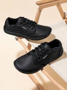 HOBIBEAR 男士极简主义赤足鞋 | 零落差 | 宽版时尚运动鞋 - 黑色 - 查看 2