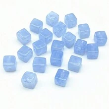 20入組8mm正方形丙烯酸珠寶，用於項鍊，手鍊，耳環，吊墜DIY珠寶製作 - 立方形 - 查看 9