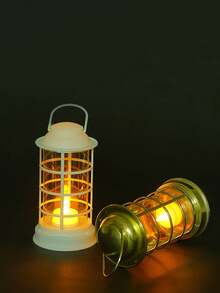 Small Portable Lamp Wind Lamp Electronic Candle Simulation Candle Ambient Light LED Light-Emitting Lamp - Multicolor - View 3