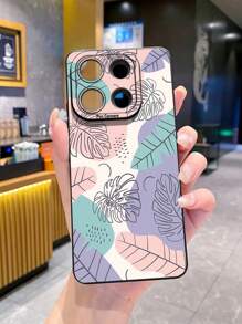 1入葉紋相機保護手機殼，適用於iPhone/Galaxy/Infinix/Xiaomi Redmi/OPPO/VIVO - 黑色 - 查看 3