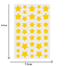 Multi-Piece Golden Star Shaped Stickers, Suitable For Party, Gathering And Other Activities (For Decoration Only, Not Cosmetic)