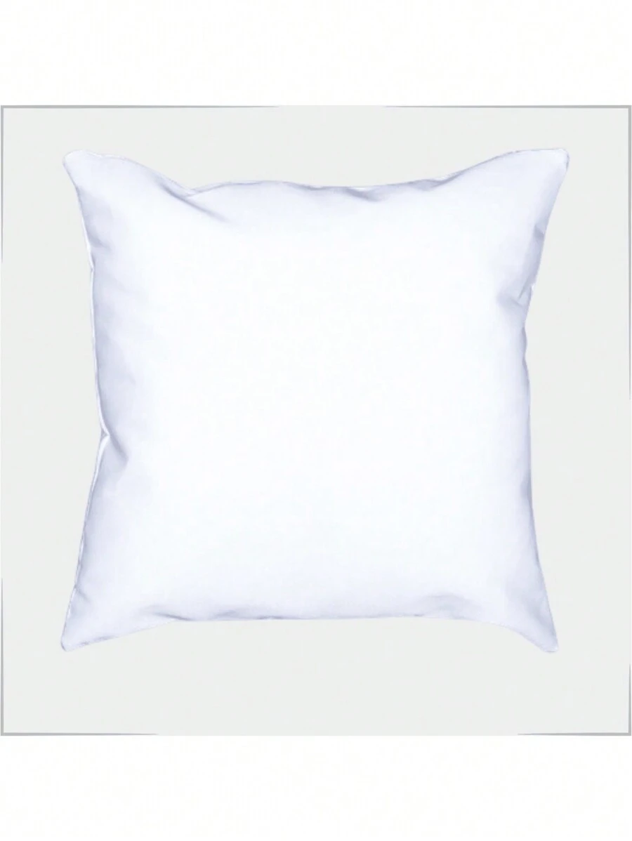 1 Um Refil Almofada Enchimento Fibras Aparadas Virgens 50x50cm Ideal Para Sala e Quarto Bem Cheia e Macia - Branco - Visão 1