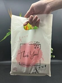 10/20入組感謝塑料禮品袋，適用於禮品包裝、衣物收納、購物等 - 彩色 - 查看 3