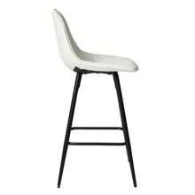 Counter Stools,Set Of 2 Bar Stools With Back And Footrest, Modern Metal Counter Height Barstools For Kitchen Home Bar,25.5" Armless Barstool Chairs