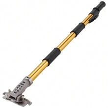 Drywall Flat Box Handle, 40"-64", Anodized Aluminum Flat Finishing Extension Handle, 5-Section Length Adjustable, Non-Slip Grip And 360° Painting For Plasterboard, Wallboard, Sheetrock