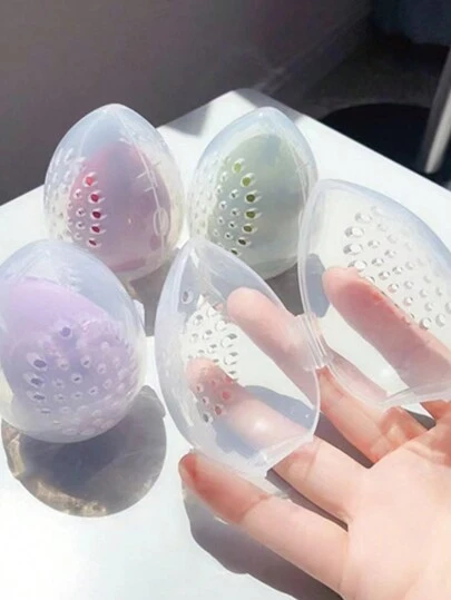 1pc/5pcs/10pcs/Set Makeup Sponge Storage Box, Makeup Organizer, Makeup Holder, Storage, Makeup Organizer, Organizer, Travel, Beauty, Bedroom Accessories, Bed Vanity Accessories, Vanity Organizer Bag, Bags, Makeup Bag, Vanity, Travel, Make Up Bag, Storage, Makeup Organizer, Toiletry Bag, Desk Organiser, Cosmetic Bag, Makeup Pouch, Make Up Organizer, Vanity Accessories, Make Up Pouch, Make Up Bags, Jewellery Box, Pouch, Makeup Brush Holder, Brush Holder, Perfume Organiser, Pouch Bag,Gifts For Women,Christmas Gifts,Gift Ideas For Women