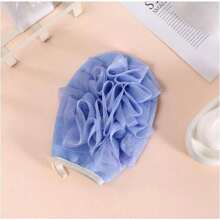 1pc Large Two-Sided Shower Glove For Scrubbing And Bathing, Blue/Pink - Multicolor - View 6