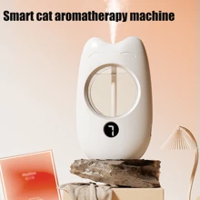 1pc Rechargeable Ultrasonic Aroma Diffuser, Christmas/Thanksgiving Gift, 7 Modes Adjustable, Desk Placement Or Wall Mounted, Aroma Diffuser And Fragrance Oils Sold Separately, Air Freshener, Air Purifier, Deodorizer, Suitable For Boyfriend/Girlfriend, Valentine's Day Gift - White - View 4