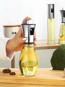 A 100ml/200ml Glass Oil Spray Bottle, Kitchen Spray Push-Type Barbecue Oil Spray Pot, Fitness Home Kitchen Cooking Oil Olive Oil Atomization Oil Control Pot - Multicolor - View 10