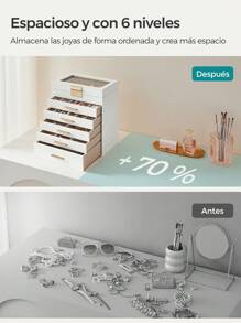 SONGMICS Jewelry Boxes - 雲白金 - 查看 5