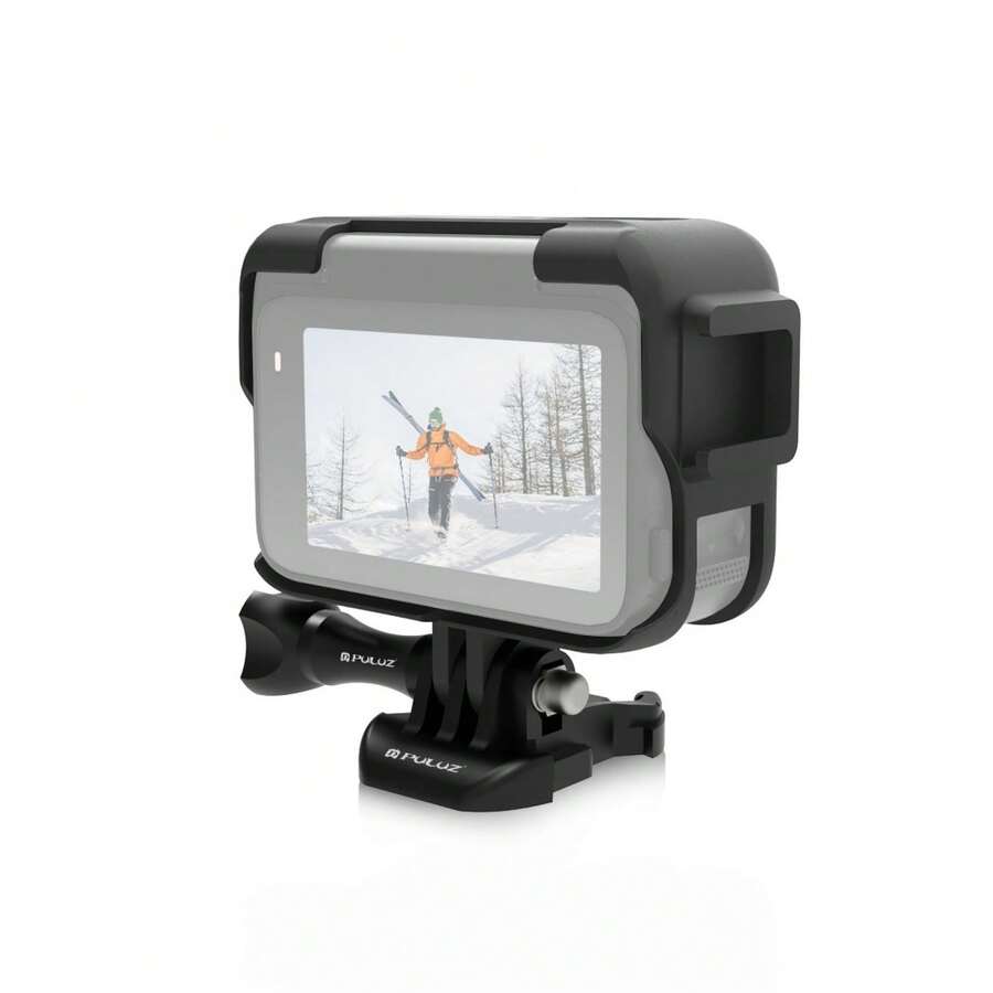 Adaptador de expansión de jaula de plástico Insta360 Ace Pro PULUZ con base de zapata fría (Negro) - Negro - Ver 1