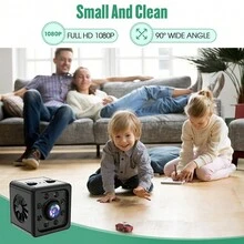 Cámara mini WiFi HD 1080P, grabadora de video de voz inalámbrica remota con visión nocturna para vigilancia de seguridad del hogar - Negro - Ver 4