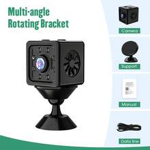 Cámara mini WiFi HD 1080P, grabadora de video de voz inalámbrica remota con visión nocturna para vigilancia de seguridad del hogar - Negro - Ver 7