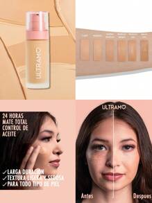 ULTRAMO Cajita 12 Piezas Base de Maquillaje V2280 Fundación Líquida Ligera E Impecable,A Prueba De Agua, De Cobertura Total Sin Poros, Control De Aceite, Resistente Al Sudor, De Acabado Mate Duradero Y Transpirable Protección solar SPF15 PA++ - Cajita-6Color*2-Total 12 Piezas - Ver 1
