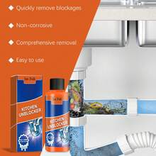 Drain Cleaner, Fast And Powerful Drainage Unclogger For Kitchen And Toilet Pipes, Eliminates Limescale - 100ml - View 1
