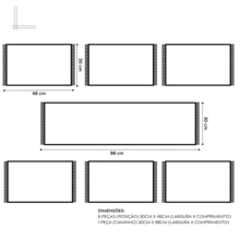 Mats & Pads - 米色紅黃色條紋 - 查看 4