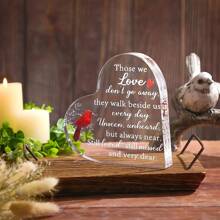 客制化心形垂飾，紀念禮品，悼念失去的摯愛 - 彩色 - 查看 3