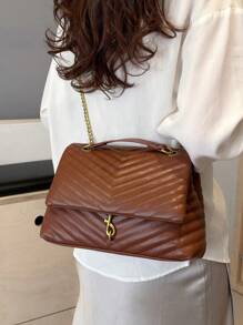 Bolso bandolera bordado con puntada de cadena para mujeres