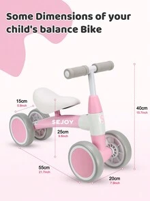 sejoy Other Kids Tricycles, Scooters, & Wagons - Pink - View 2