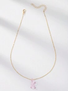 1pc Handmade Glass Initial Letter A-Z Alphabet Pendant Necklace, Special Birthday Or Holiday Gift For Friends (Color And Shape May Vary Slightly)